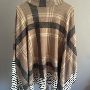 Brown Poncho Top